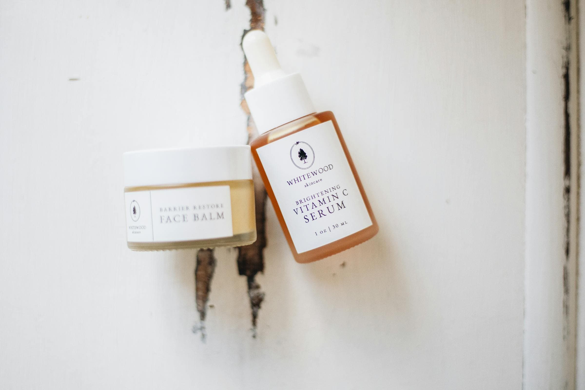 Curated skincare ritual flatlay